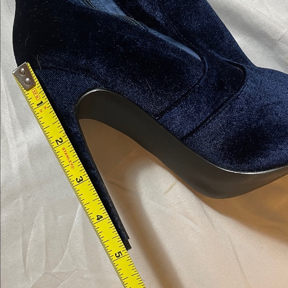 JustFab Midnight Velvet Over the Knee Boots - Picture 10 of 13